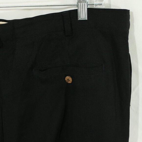 Joseph & Feiss 100% Silk Trousers | Black Dress Pants | Pleated | Men’s 38 - Picture 7 of 13